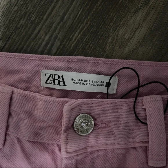 Zara Pink High Rise Jeans - Picture 5 of 6